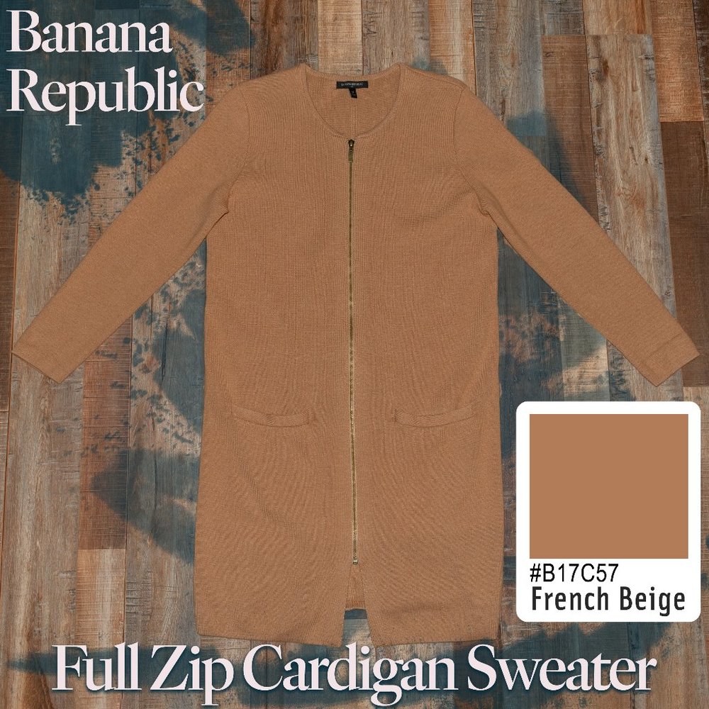 Banana Republic | Full Zip Cardian Sweater